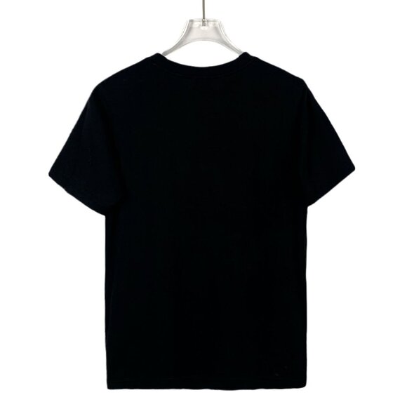Burberry Black Cotton Round Neck Short Sleeve T-Shirt W/ Flag & Text Print Size - Picture 7 of 7
